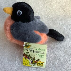 Wild Republic Audubon American Robin Backyard Birds Series 1 W Sound and Tags